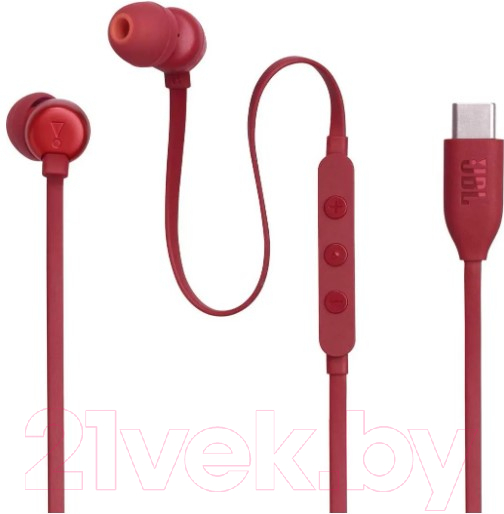 Наушники JBL Tune 310C / T310CRED (красный) — фото 6