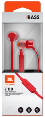 Наушники JBL Tune 160 / T160RED (красный)