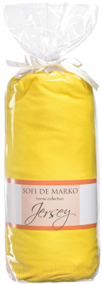 Простыня Sofi de Marko Роланд 180x200x30 / ПР-РЛ-180x200x30жл (желтый)