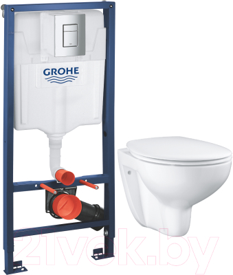 Унитаз подвесной с инсталляцией GROHE Solido 39351000