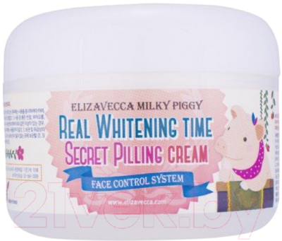 Пилинг для лица Elizavecca Milky Piggy Real Whitening Time Secret Pilling Cream (100мл)