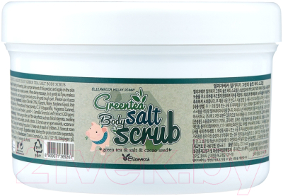 Скраб для тела Elizavecca Milky Piggy Green Tea Salt Body Scrub (600мл)