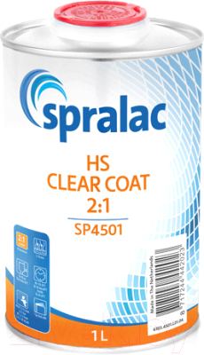 

Лак автомобильный Spralac, Прозрачный, HS Clear Coat 2:1 / 6103.4501.L01.04
