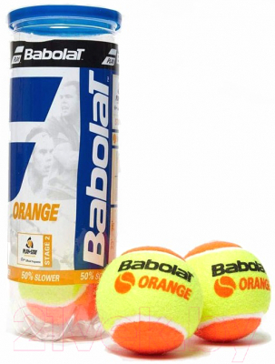 Набор теннисных мячей Babolat Orange / 501035 (3шт, желтый/оранжевый)