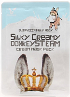 Маска для лица тканевая Elizavecca Silky Creamy Donkey Steam Cream Mask Pack (25г) - 