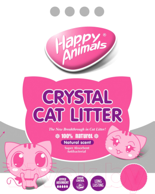 

Наполнитель для туалета Happy Animals, Белый