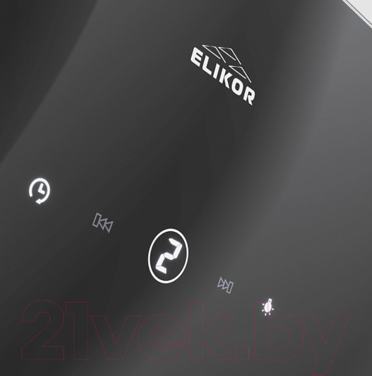 Вытяжка наклонная Elikor Wave 50 BK / 243077