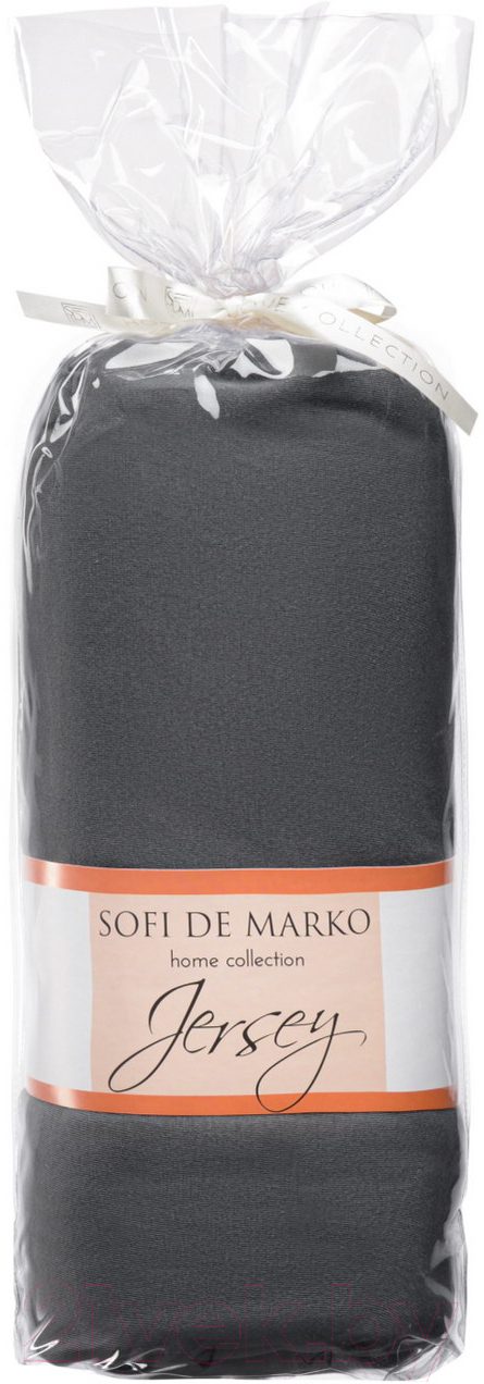 Простыня Sofi de Marko Роланд 160x200x30 / ПР-РЛ-160x200x30ан (антрацит) — фото 2