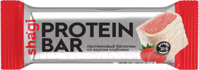 Набор протеиновых батончиков ProteinRex Shagi со вкусом клубники (18x40г)