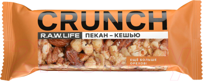 Набор протеиновых батончиков R.A.W. Life Crunch Пекан-Кешью (12x30г)