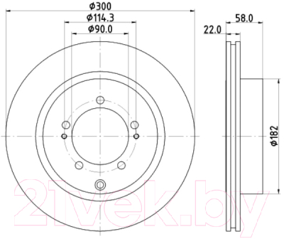 Тормозной диск Nisshinbo ND3006K 