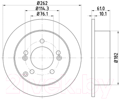 Тормозной диск Nisshinbo ND6002K 