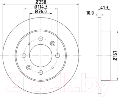 Тормозной диск Nisshinbo ND6006K 