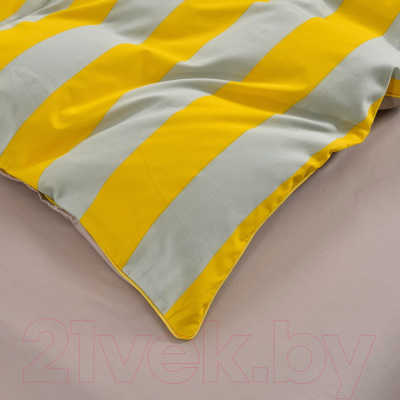 Комплект постельного белья Sofi de Marko Алан Евро / Евро-5666 (желтый)