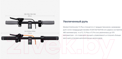 Электросамокат Segway-Ninebot KickScooter F2 Plus