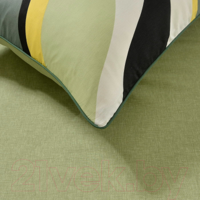 Комплект постельного белья Sofi de Marko Антей Евро / Евро-5688 (зеленый)