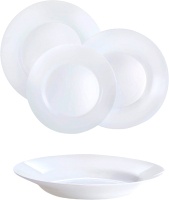 Набор тарелок Luminarc Plumi V5586 (18шт, белый) - 
