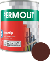 Краска PERMOLIT Monotip антикоррозийная 3в1 RAL8017 (750мл, коричневый полумат) - 