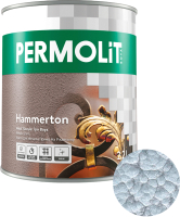 Краска PERMOLIT Hammerton антикоррозийная с молотковым эффектом 1306 (650мл, серебро) - 