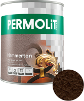 Краска PERMOLIT Hammerton антикоррозийная с молотковым эффектом 1317 (650мл, шоколад) - 