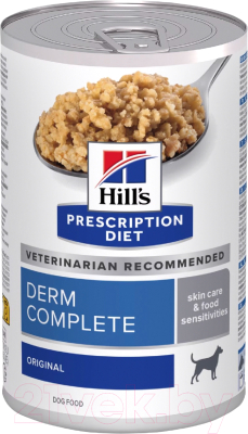 Влажный корм для собак Hill's Prescription Diet Derm Complete / 607709 (370г)