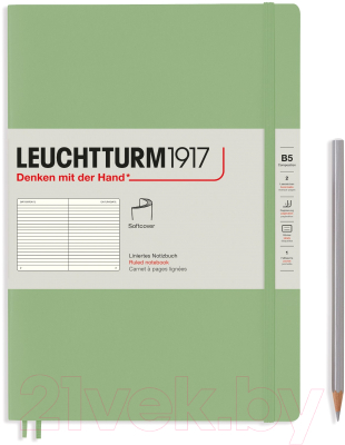 Записная книжка Leuchtturm 1917 Composition / 363927 (61л, зеленый шалфей)