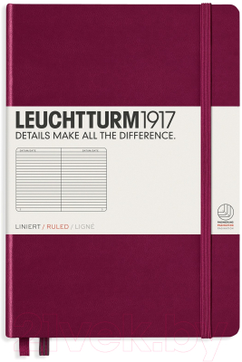 Блокнот Leuchtturm 1917 Classic / 359691 (125л, красный портвейн)