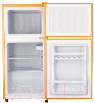 Холодильник с морозильником Olto RF-120T (оранжевый)