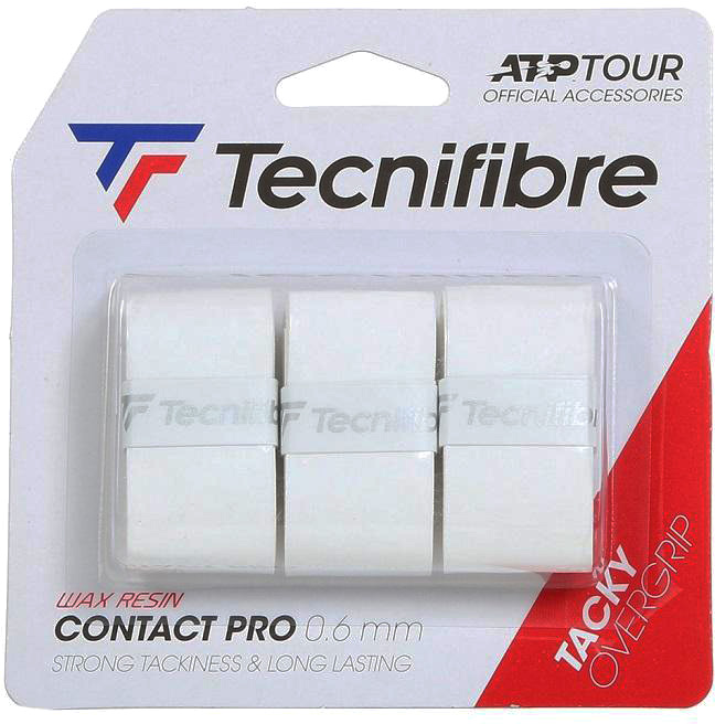 Грип для большого тенниса Tecnifibre Pro Contact Blanc / 52ATPCONWH (3шт, белый)