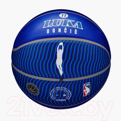 Баскетбольный мяч Wilson Nba Player Icon Outdoor Bskt Luka Bl / WZ4006401XB7 (размер 7)