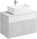 Миниатюра изображения товара Тумба под умывальник Акватон Марбл Слэйт 80 / 1A276201MH4C0 (белый матовый)