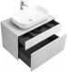 Миниатюра изображения товара Тумба под умывальник Акватон Марбл Слэйт 80 / 1A276201MH4C0 (белый матовый)