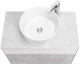 Миниатюра изображения товара Тумба под умывальник Акватон Марбл Слэйт 80 / 1A276201MH4C0 (белый матовый)