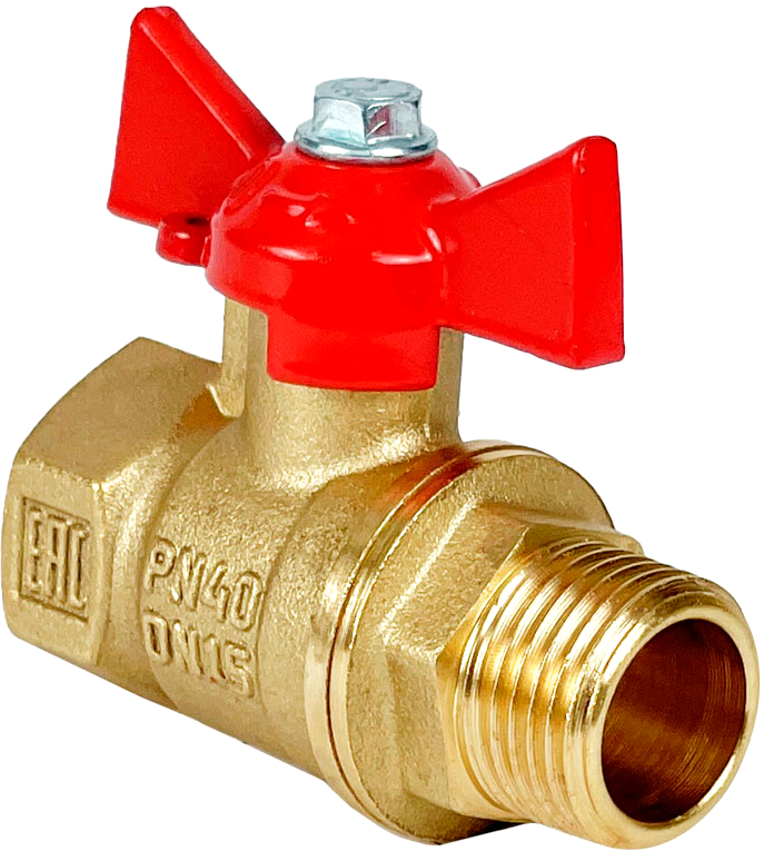 Шаровой кран Valfex ВР/НР 1" / VF.218.LB1.100.N/P59 (ручка-бабочка)