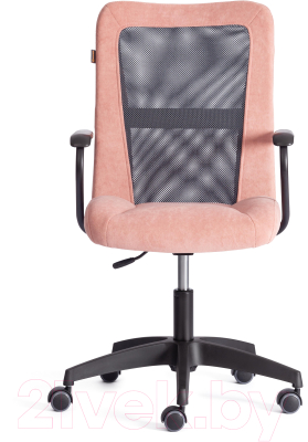 Кресло офисное Tetchair Staff флок (розовый/серый,137/W-12)