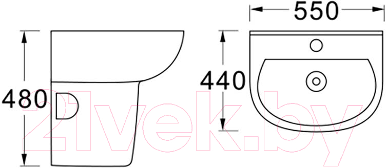 Умывальник Aquatek AQ5420-00