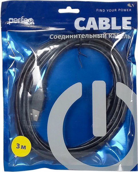 Кабель Perfeo USB2.0 A В / U4103 (3м)