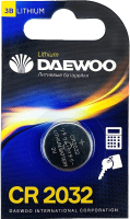 Батарейка Daewoo CR2032-BP1 3V 10/1800 - 