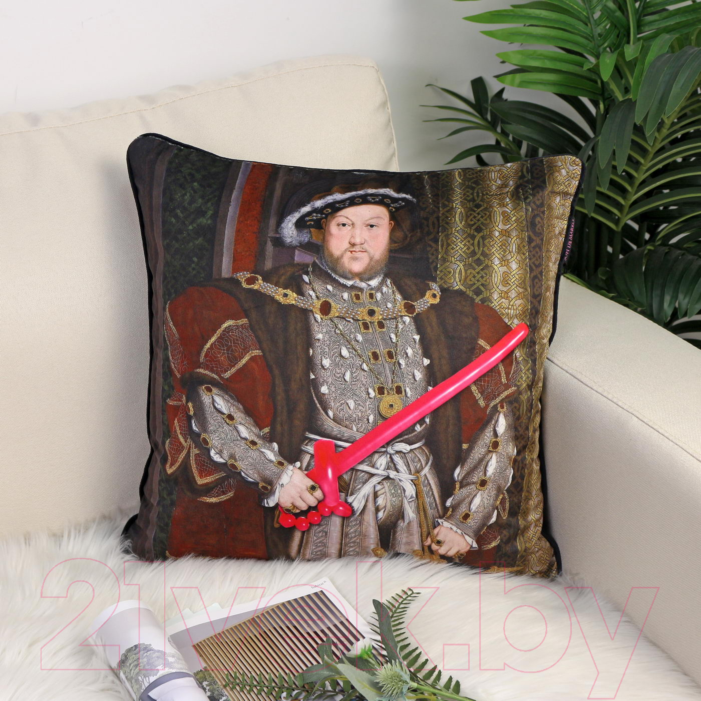 Подушка декоративная Sofi de Marko Funny Art №6 45x45 / Под-ФА6-45x45 — фото 2