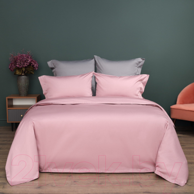 Комплект постельного белья Sofi de Marko Беллини Евро / Евро-Бл-пр (пепельно-розовый)