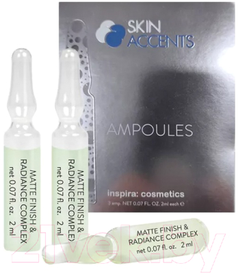 Ампулы для лица Inspira Matte Finish & Radiance Complex Активный концентрат (3x2мл)