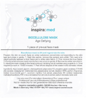 Маска для лица тканевая Inspira Biocellulose Mask Age Defying Ревитализирующая (8мл) - 