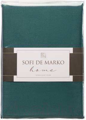 Пододеяльник Sofi de Marko Мармис 200x220 / Под-мс-200x220т.зел (теино-зеленый)
