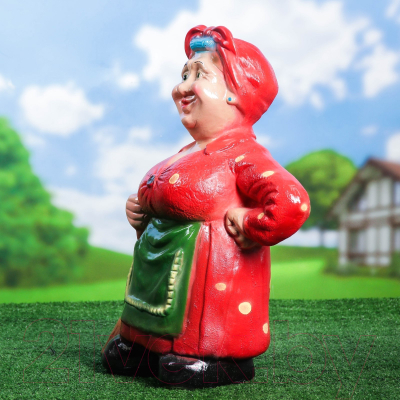 Изображение товара Фигурка для сада Хорошие сувениры Теща с метлой средняя / 3866566