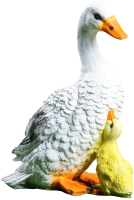 Фигурка для сада Хорошие сувениры Утка с утенком стоит / 1134698 -