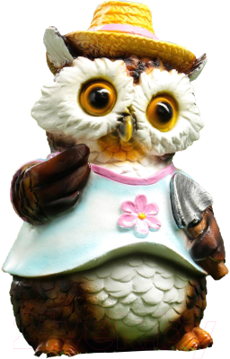 Изображение товара Фигурка для сада Хорошие сувениры Филин в шляпке с лопаткой / 5155105