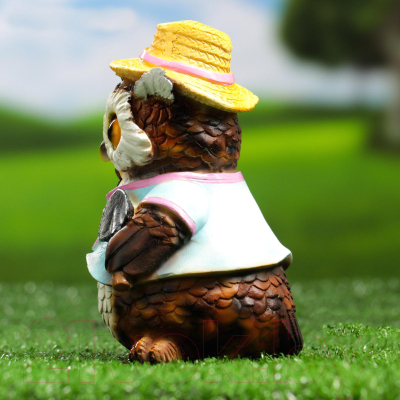 Изображение товара Фигурка для сада Хорошие сувениры Филин в шляпке с лопаткой / 5155105