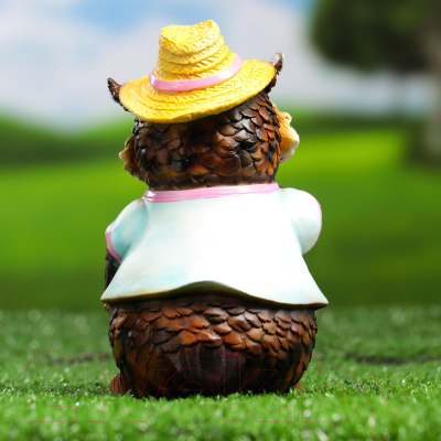 Изображение товара Фигурка для сада Хорошие сувениры Филин в шляпке с лопаткой / 5155105