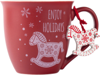 Кружка SIJ Winter Mug NC2415 (с подвеской) - 