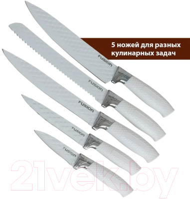 Изображение товара Набор ножей FUSION Electronics SKS5102 (белый)